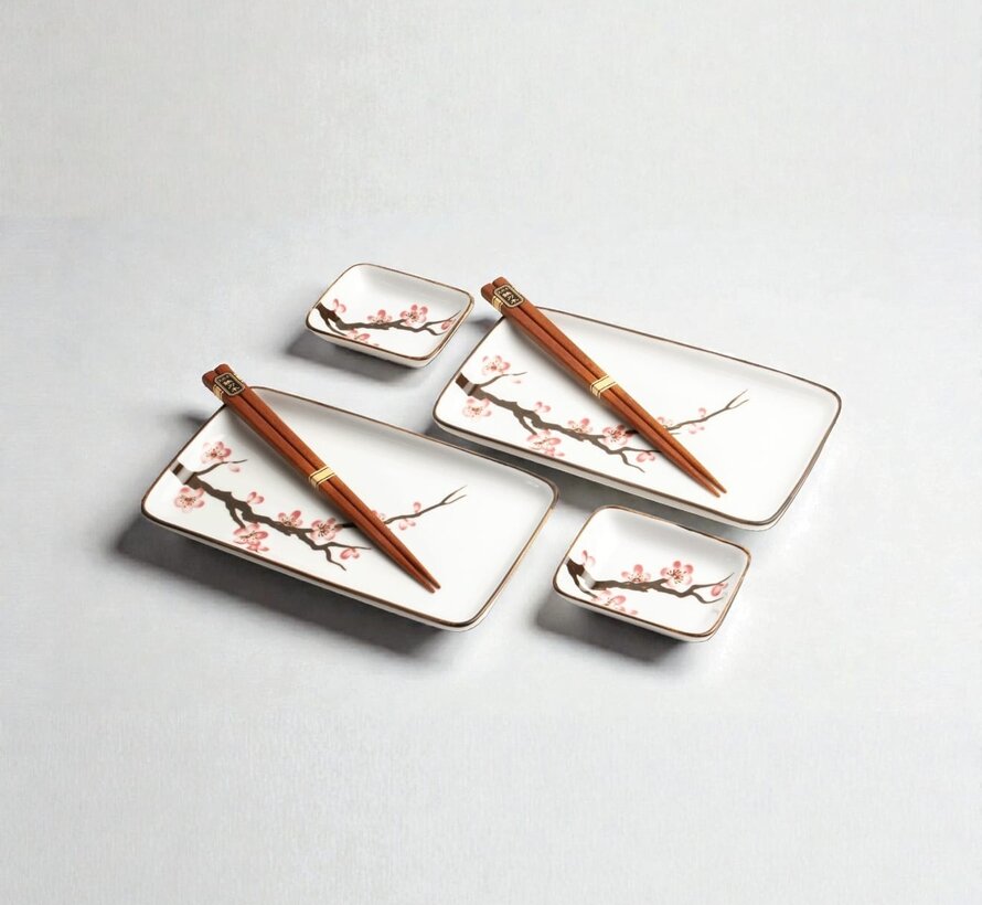 Sushi servies cadeauset - sakura