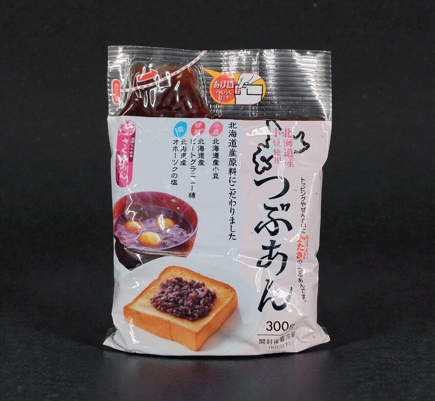 Anko tsubuan (chunky sweet red bean paste from azuki beans) – 300 grams
