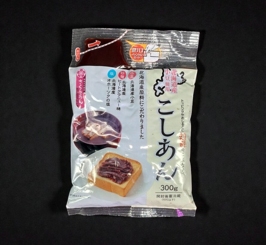 Anko koshian (smooth, sweet red bean paste made from azuki beans) – 300 grams