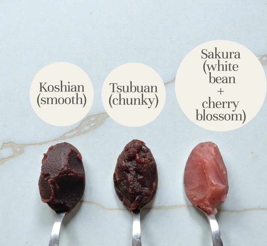 Anko koshian (gladde, zoete rode bonenpasta van azukibonen) - 300 gram