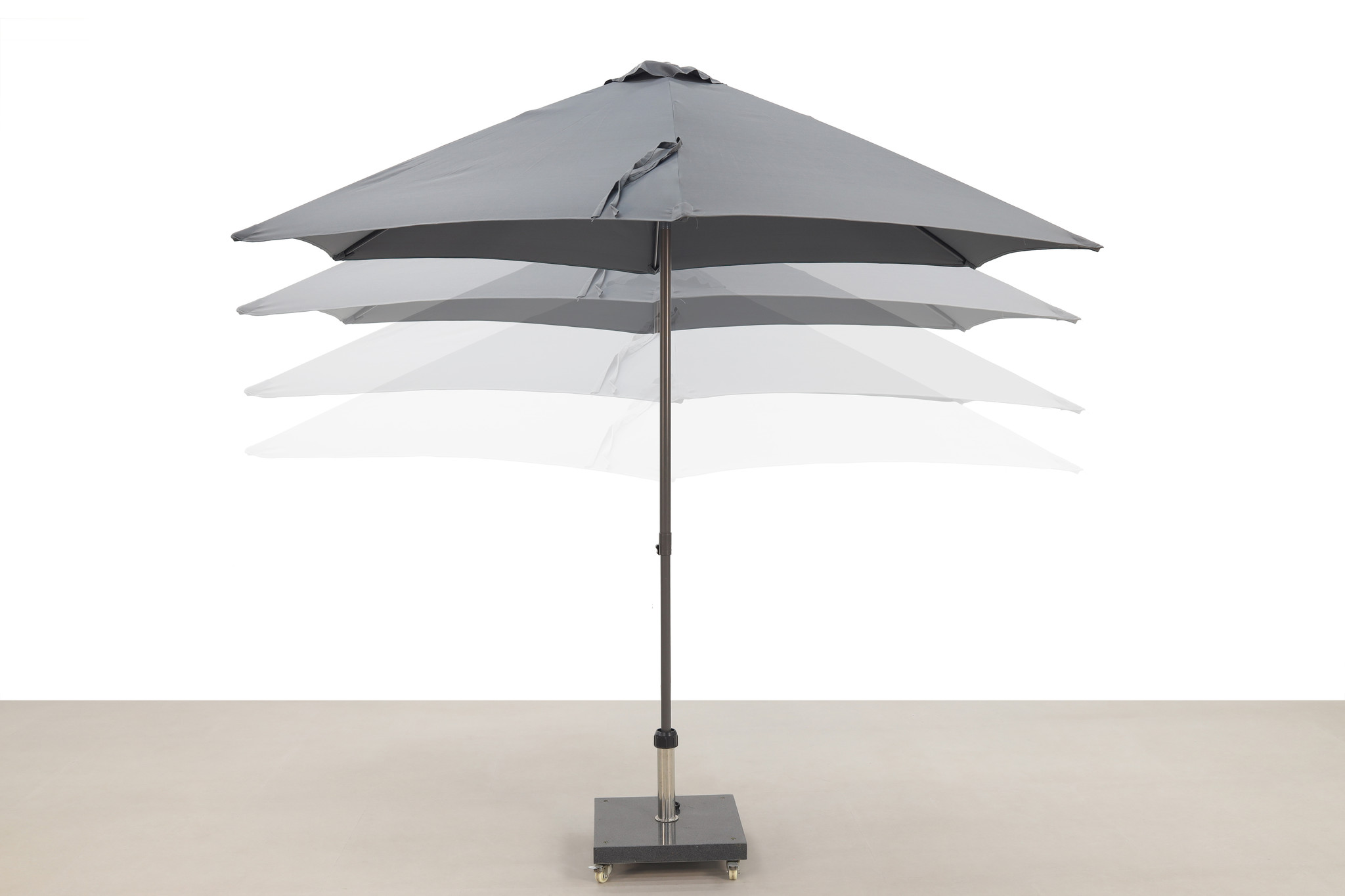 gangpad lokaal Vulkanisch Miami parasol 300 Ø - antraciet - Madino Terrasmeubilair