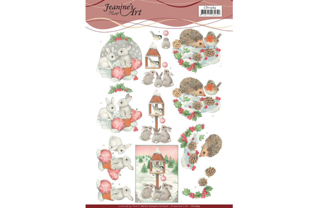 3D Cutting sheet Jeanines Art CD11364