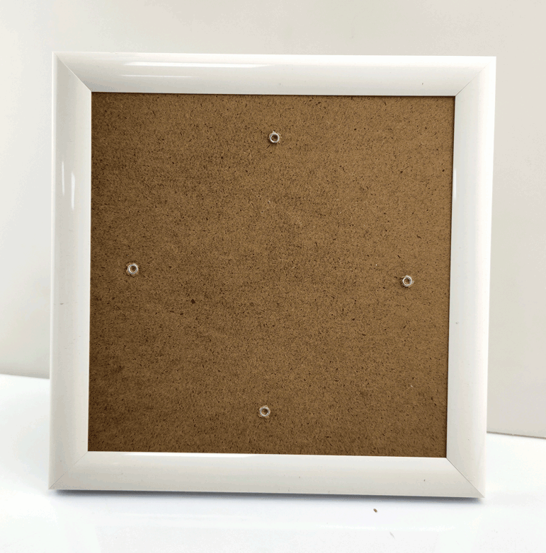 Crystal Art Picture Frame Wit 18 x 18cm