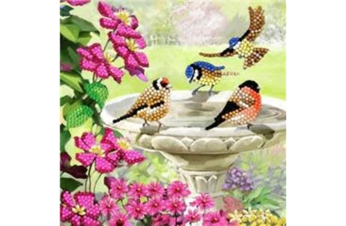 Crystal Card Birds 18 x 18cm