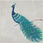 Crystal Art Card Kit Pretty Peacock 18 x 18cm