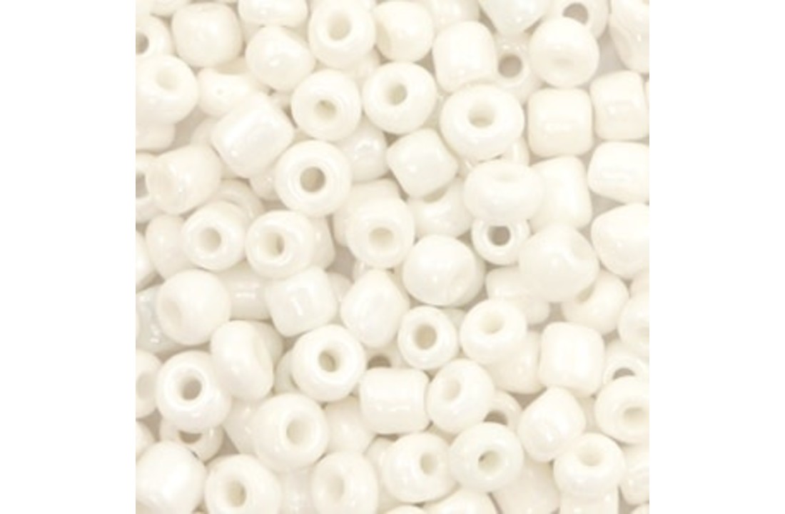 Glaskralen Rocailles 4mm Off White