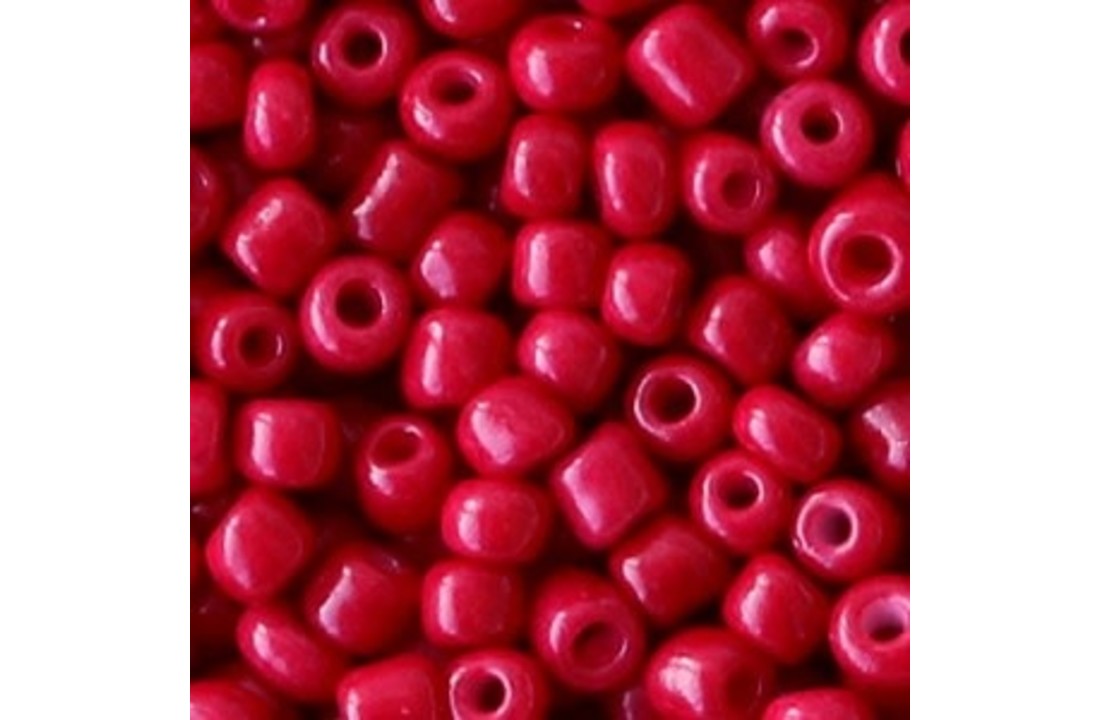 Glaskralen Rocailles 4mm Rumba Red