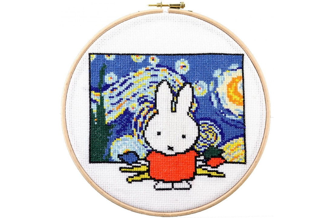 Borduurpakket Nijntje Holland van Gogh, Dick Bruna