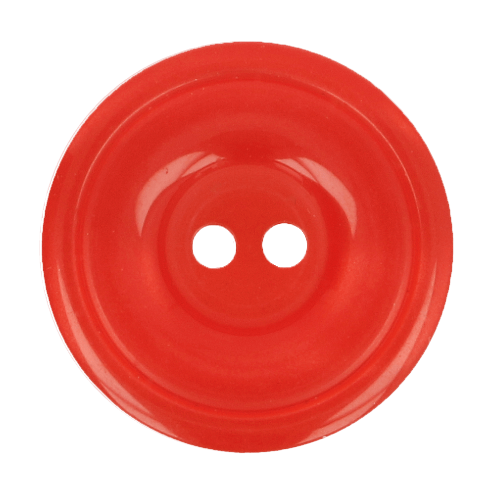 Bottoni Italiani knoop - 15mm rood