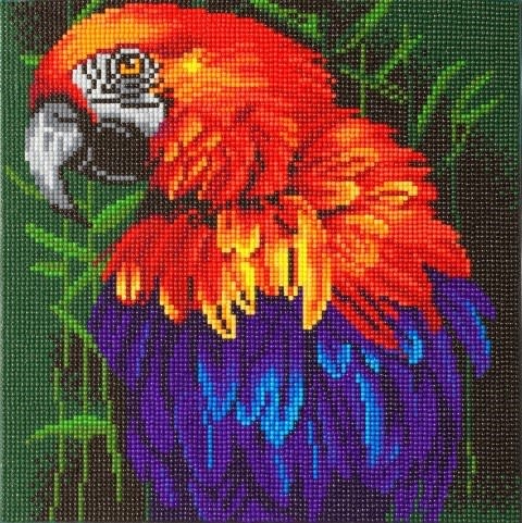 Crystal Art Kit Tropical Bird 30 x 30cm