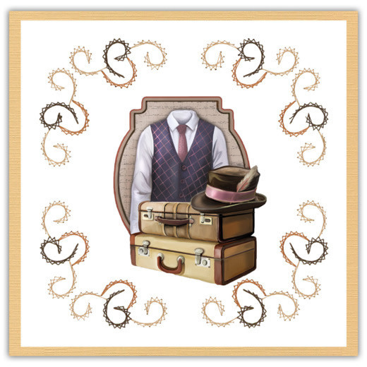Amy Design Stitch and Do 176 - Classic Men's Collection - Gentleman