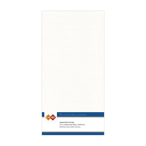 Card Deco Linnenkarton Vierkant Off White