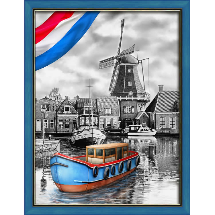 Diamond Painting Kit Dutch River 40 x 30cm