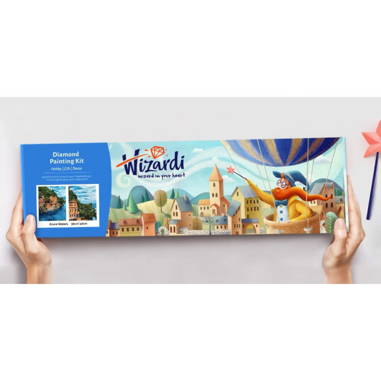 Diamond Painting Kit Wise Cat 15x 20cm