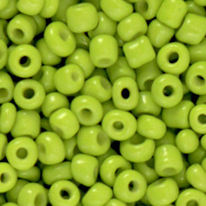 Glaskralen Rocailles 4mm Pistachio Green