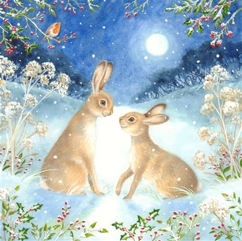Crystal Art Card Kit Bunnies 18 x 18cm