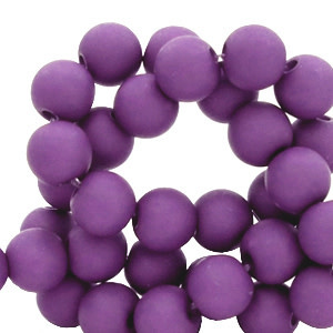 Acryl kralen Imperial Purple 6mm