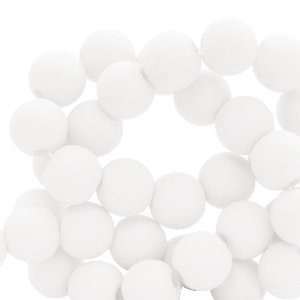 Acryl kralen White 6mm