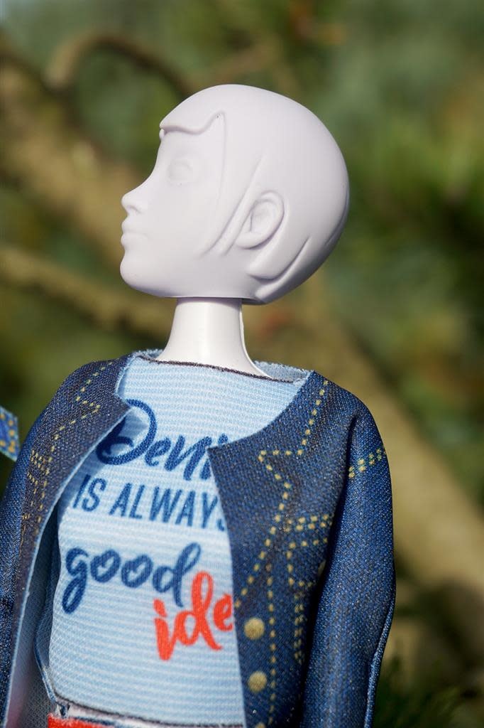 Dress your Doll - Making Couture Outfit kit Kitty Denim