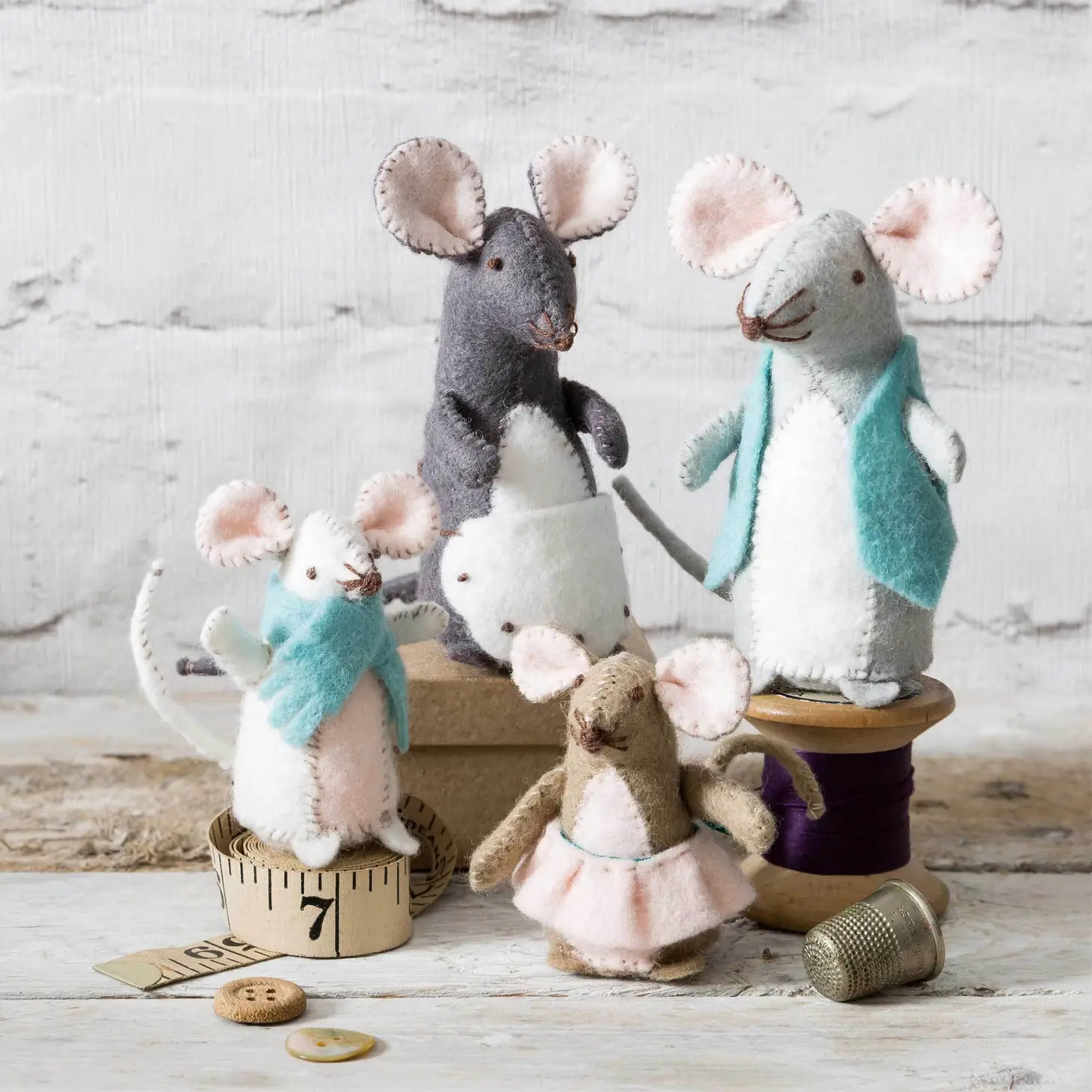 Corinne Lapierre Limited Wolvilt Pakket Mouse Family