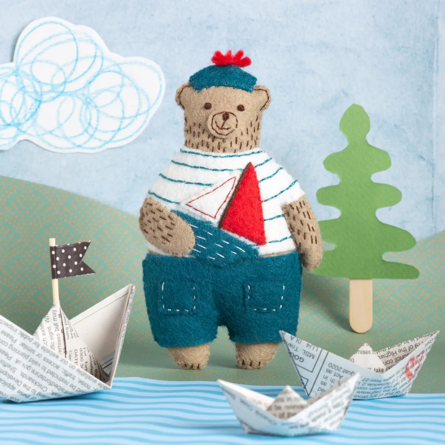 Corinne Lapierre Limited Wolvilt mini pakket Marcel the Sailor Bear