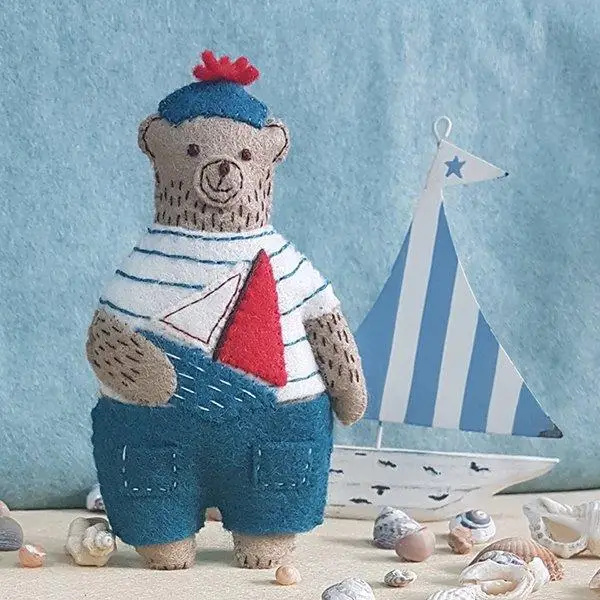 Corinne Lapierre Limited Wolvilt mini pakket Marcel the Sailor Bear