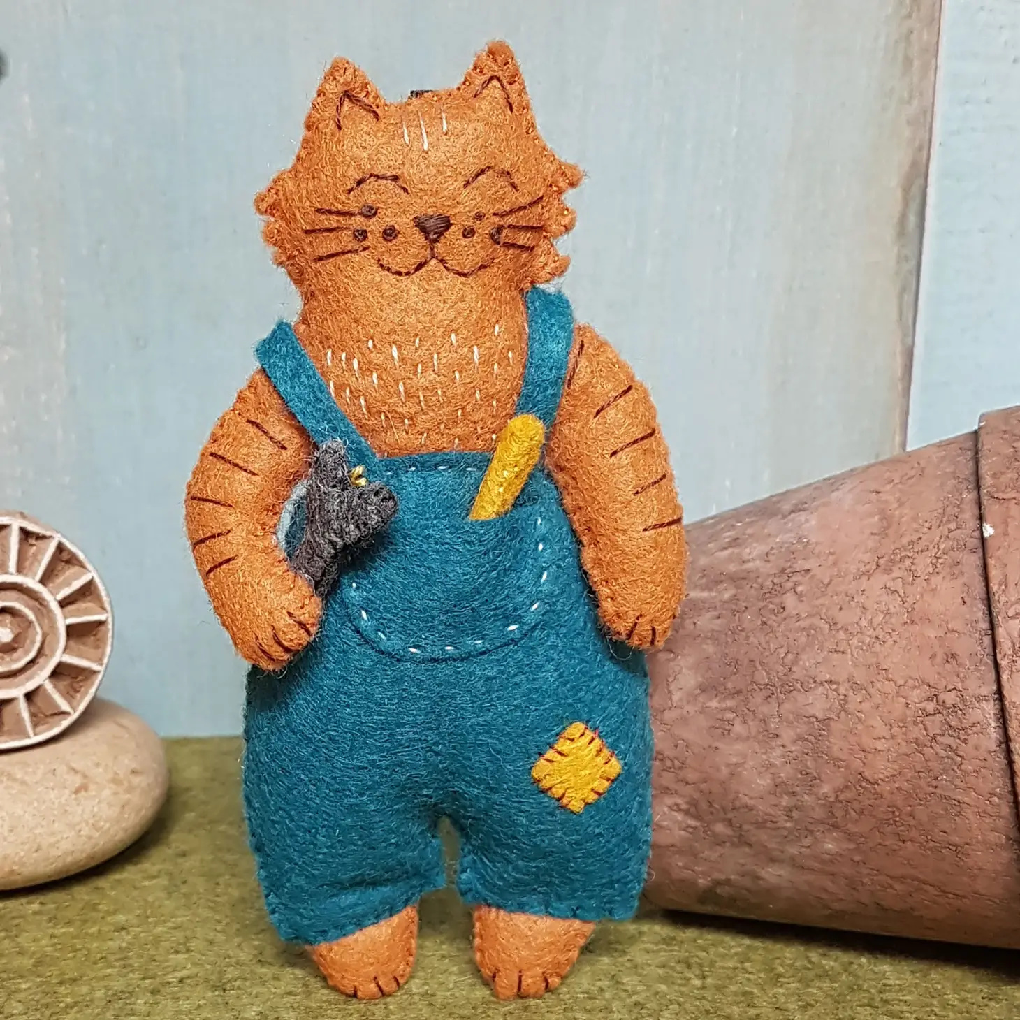 Corinne Lapierre Limited Wolvilt mini pakket Mr. Cat, Mechanic