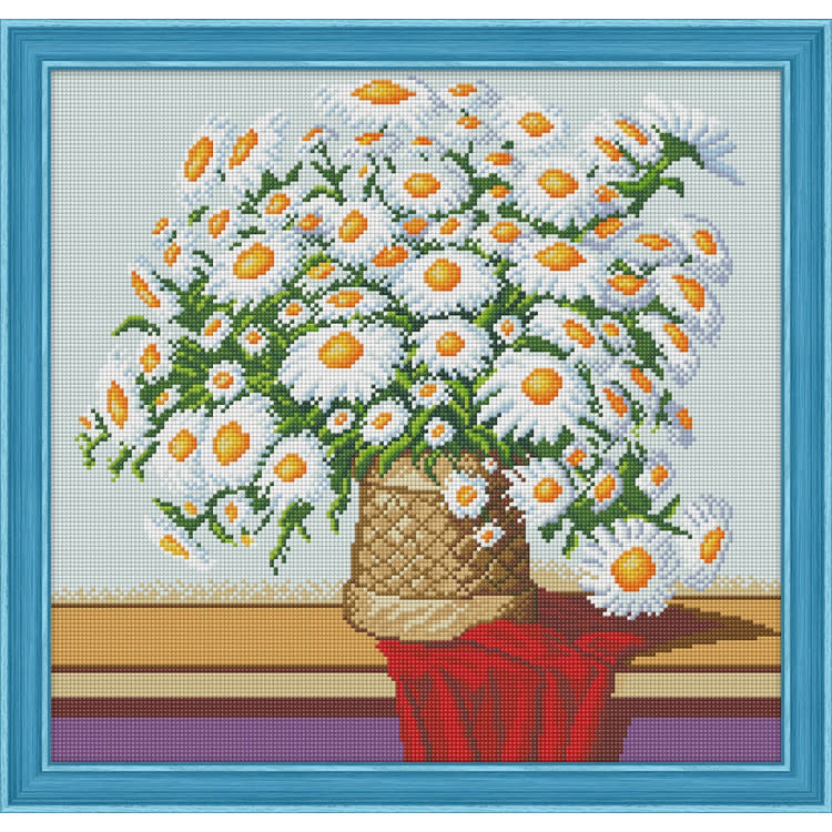 Diamond Painting Kit Margrieten 46 x 43cm