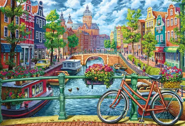 Diamond Painting Kit Amsterdam 100 x 68cm