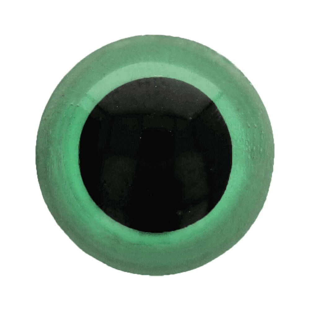 Dierenogen groen zwart Rond 24mm