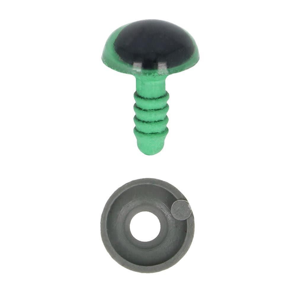 Dierenogen groen zwart Rond 24mm