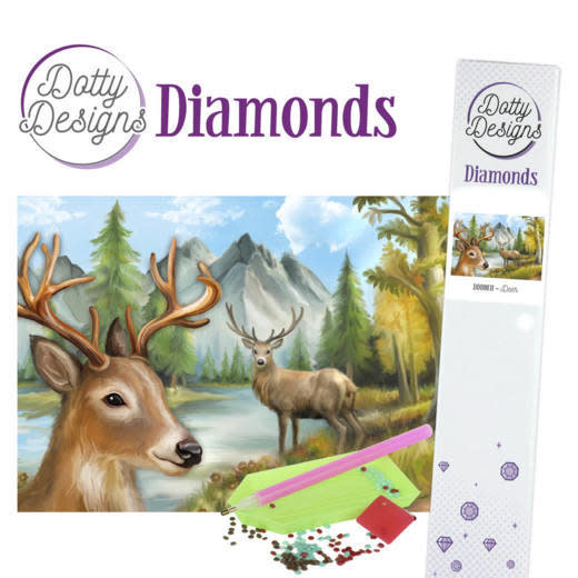 Dotty Design Diamonds Deer