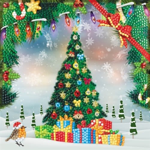 Crystal Card Kit Festive Tree 18 x 18cm