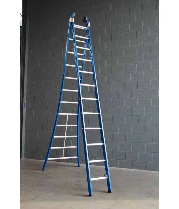 Premium ladder 2 x 14 sporten geen A-stand