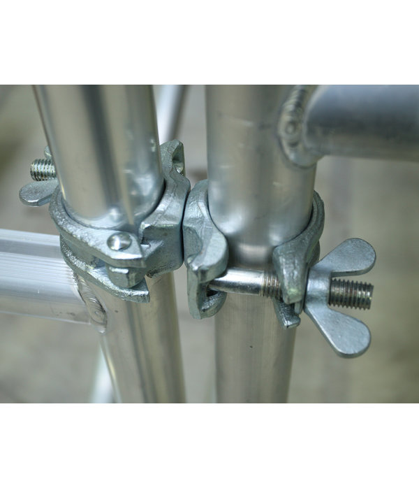 Dubbele draaikoppeling staal p/st. ASC Dubbele draaikoppeling staal p/st.