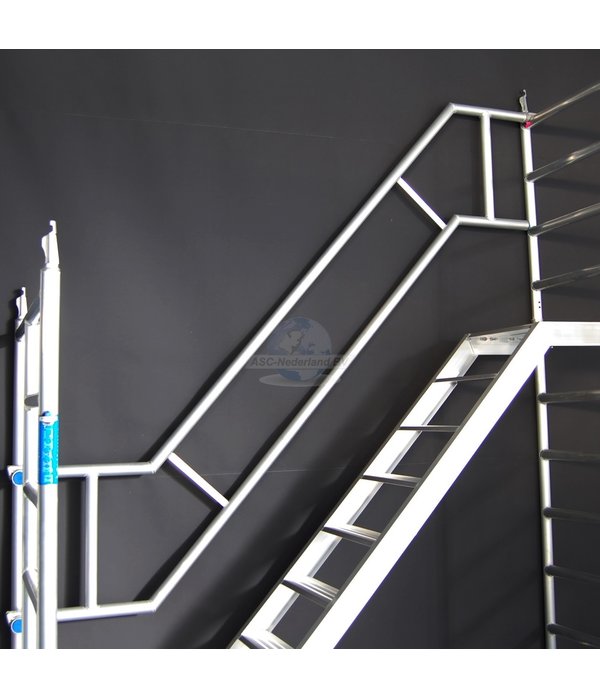 Leuning steigertrap 190 buitenzijde dubbel ASC Leuning steigertrap 190 buitenzijde dubbel