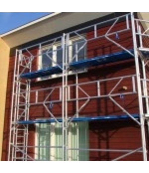 Gevelsteiger ladder met RVS haken