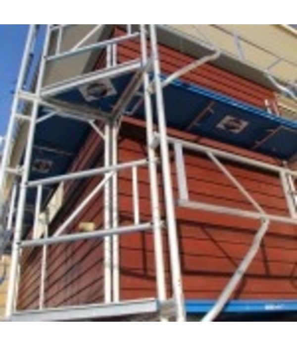 Gevelsteiger ladder met RVS haken