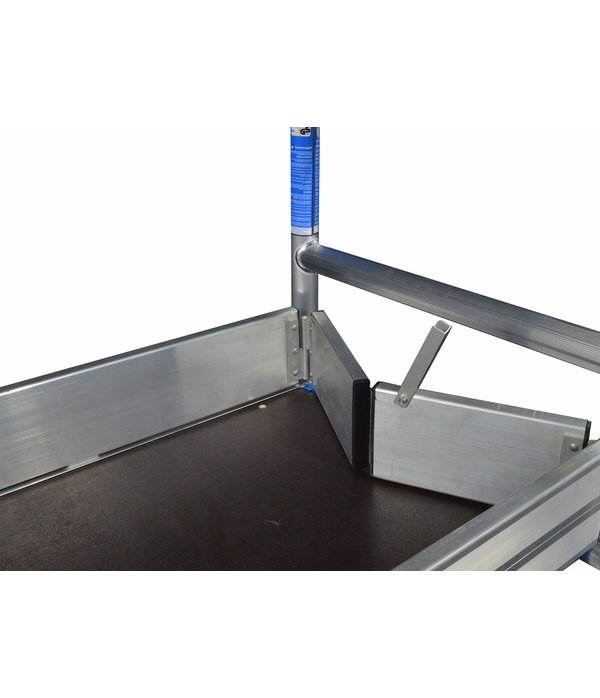 ASC Kantplankset scharnierend 75x400 alu compleet