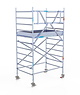 Euro Scaffold Euroscaffold Original 135x250 4,2m werkhoogte carbon vloer tegen de gevel