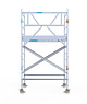 Euro Scaffold Euroscaffold Original 135x250 4,2m werkhoogte carbon vloer tegen de gevel