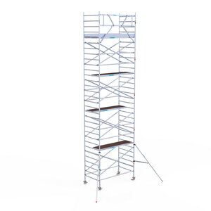 Euroscaffold Original 135x250 10,2m werkhoogte tegen de gevel