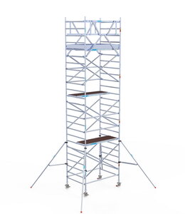 Euroscaffold Original 135x250 8,2m werkhoogte carbon vloer vrijstaand