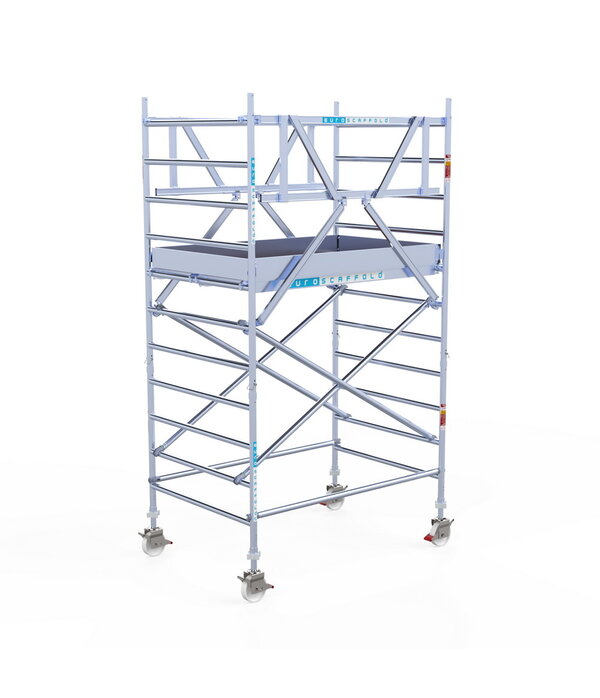 Euroscaffold Original 135x250 4,2m werkhoogte carbon vloer vrijstaand Euro Scaffold Euroscaffold Original 135x250 4,2m werkhoogte carbon vloer vrijstaand