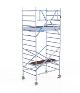 Euro Scaffold Euroscaffold Original 135x250 5,2m werkhoogte tegen de gevel Euroscaffold Original 135x250 5,2m werkhoogte tegen de gevel