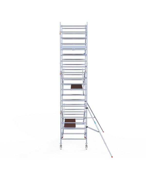 Euro Scaffold Euroscaffold Original 135x250 7,2m werkhoogte tegen de gevel