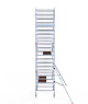 Euro Scaffold Euroscaffold Original 135x250 7,2m werkhoogte tegen de gevel