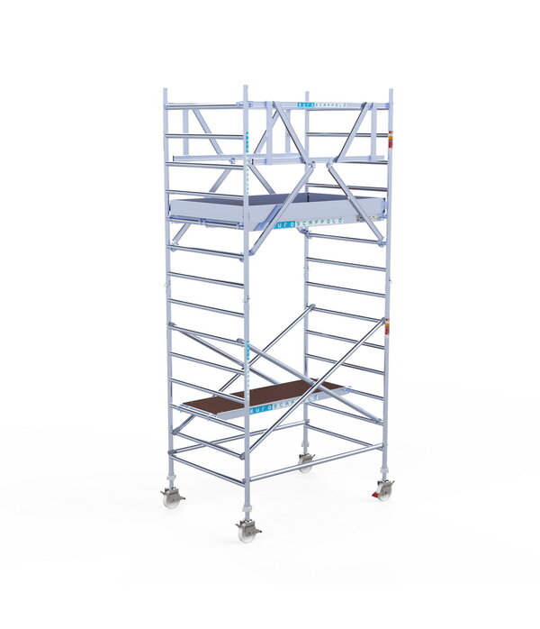 Euro Scaffold Euroscaffold Original 135x250 5,2m werkhoogte carbon vloer vrijstaand