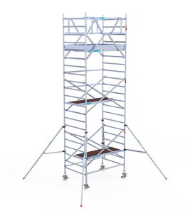 Euroscaffold Original 135x250 7,2m werkhoogte carbon vloer vrijstaand