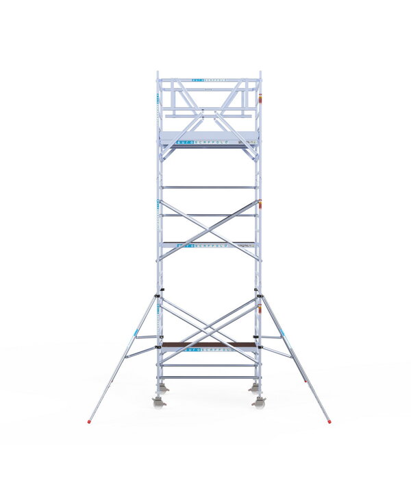 Euro Scaffold Euroscaffold Original 135x250 7,2m werkhoogte carbon vloer vrijstaand